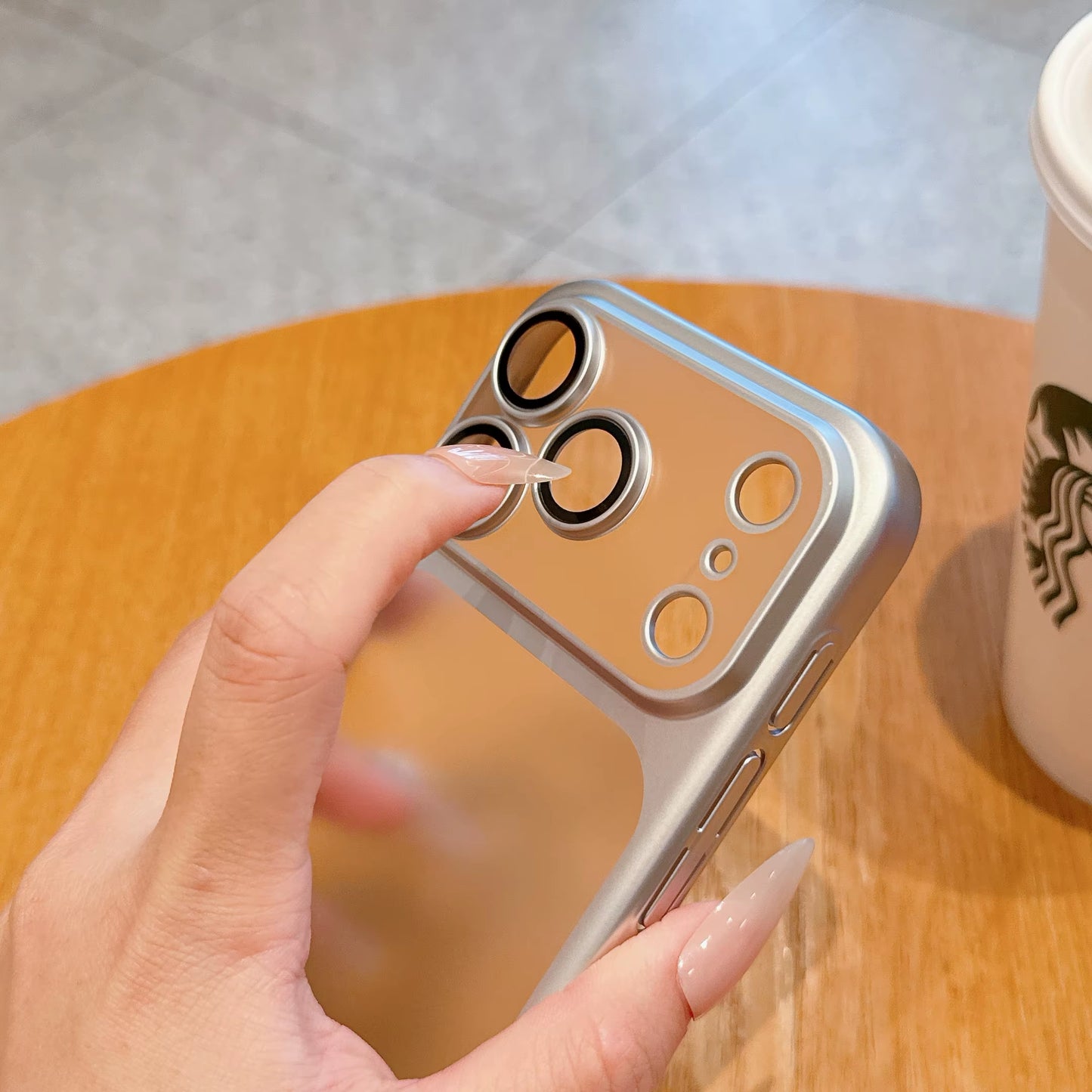 New Transparent Phone Case for Iphone 17 Pro Max 17Air Plating Frame Lens Film Protection Anti-Fall Hard Clear Cover