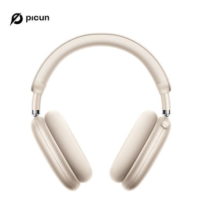 Picun F8 Pro Wireless Headphones - 52Db Noise Cancellation, 5 Smart ENC Mics, Detachable Fabric Ear Cushions, 120 Hour Standby, Seamless Dual Device Connection for All-Day Use and Boosted Productivity