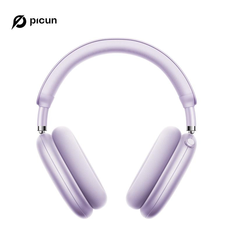 Picun F8 Pro Wireless Headphones - 52Db Noise Cancellation, 5 Smart ENC Mics, Detachable Fabric Ear Cushions, 120 Hour Standby, Seamless Dual Device Connection for All-Day Use and Boosted Productivity