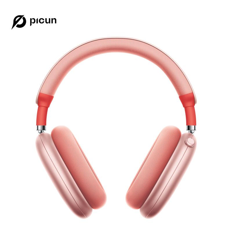 Picun F8 Pro Wireless Headphones - 52Db Noise Cancellation, 5 Smart ENC Mics, Detachable Fabric Ear Cushions, 120 Hour Standby, Seamless Dual Device Connection for All-Day Use and Boosted Productivity